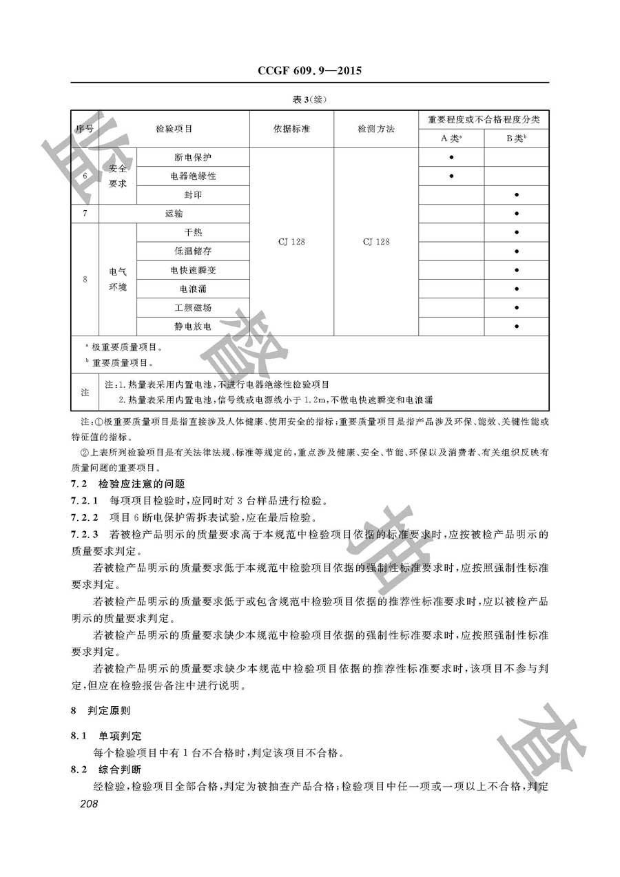 热量表产品质量监督抽查实施规范