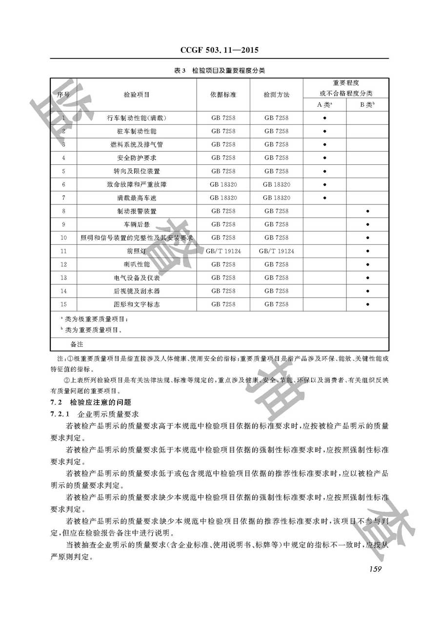 低速汽车产品质量监督抽查实施规范