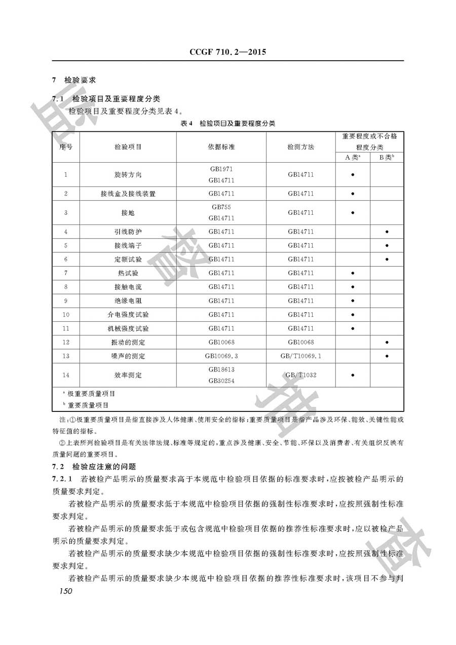 三相异步电动机产品质量监督抽查实施规范